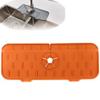 Silicone Sink Faucet Mat Bathroom Faucet Water Catcher Mat Sink Splash Guard Faucet Drip Catcher Silicone Kitchenguard Silicone Faucet Handle Drip Catcher Tray for Kitchen Sink (Color : Orange) view 1