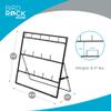 BIRDROCK HOME 14-Hook Mug Rack - Free Standing or Wall Mountable - Coffee Tea Cup Glass Storage Holder - Coffee Bar Display Dcor - Decorative Kitchen Organizer - Flat Black Metal Steel view 2