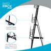 BIRDROCK HOME 14-Hook Mug Rack - Free Standing or Wall Mountable - Coffee Tea Cup Glass Storage Holder - Coffee Bar Display Dcor - Decorative Kitchen Organizer - Flat Black Metal Steel view 3
