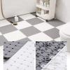 JSSSM Non-Slip Bath Mats DIY Size Interlocking Rubber Floor Tiles 30x30cm Square Splicable Shower Mat (Color : Grey+White, Size : 30x30x1cm-8pcs) view 2