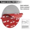 BRIOFOX Shower Curtain Rod Holder 3M Adhesive | Heat Resistant | Waterproof | Max Load 60 lbs Shower Rod Retainer for Wall, 2 Pack, Nickel (Rod Not Included) view 2