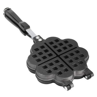 Waffle Baking Pan, Aluminium Alloy Waffle Baking Mold Pan Non-Stick Heart Shape Waffle Cone Maker Kitchen Baking Tool
