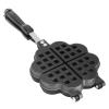 Waffle Baking Pan, Aluminium Alloy Waffle Baking Mold Pan Non-Stick Heart Shape Waffle Cone Maker Kitchen Baking Tool view 1