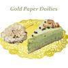 12.5 Inch Gold Lace Paper Doilies Round Table Placemat Paper Pad Lace Doily for Cake, Desert, Wedding, Tableware Decoration (100 Pcs) view 2