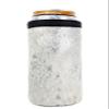 Cowhide Skinny Can, Acid Wash Cowhide, Slim Beer Holder, Drink Huggie, Leather Drink Wrap Huggie (Silver Acid Wash) view 1
