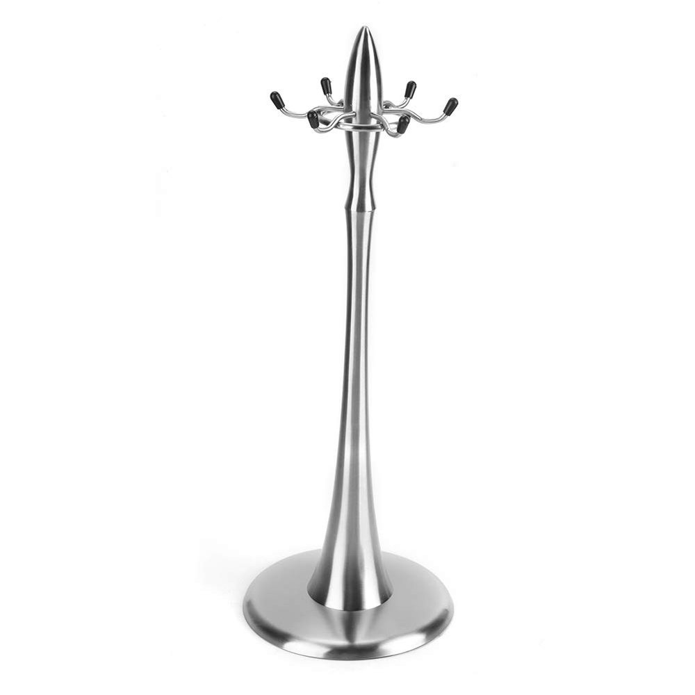 Kitchen Utensil Hanger Stand Rack, Stainless Steel Utensil Holder Organizer Cooking Utensil Spatula Scoop Spoon Rotating Storage Rack