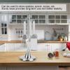 Kitchen Utensil Hanger Stand Rack, Stainless Steel Utensil Holder Organizer Cooking Utensil Spatula Scoop Spoon Rotating Storage Rack view 3