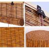 Bamboo Shades Blinds for Patio Cordless Outdoor Porch Privacy Translucent Roll Up Blinds Retro Reed Curtains with Lifter, Brown 30'' W 40''W 48''W 56''W 72'' W, 72''L (Size : 48in Width x 72in High) view 2