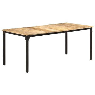 ZQQLVOO Dining Table,Writing Desk, Computer Desk, Balcony Table,for Bedroom, entryways, Living Rooms, Dining Rooms, Office,70.9"x35.4"x29.9" Rough Mango Wood