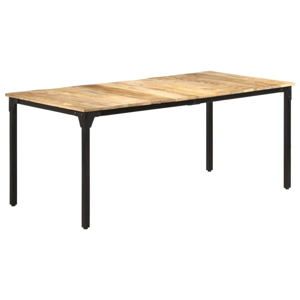 ZQQLVOO Dining Table,Writing Desk, Computer Desk, Balcony Table,for Bedroom, entryways, Living Rooms, Dining Rooms, Office,70.9"x35.4"x29.9" Rough Mango Wood