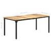 ZQQLVOO Dining Table,Writing Desk, Computer Desk, Balcony Table,for Bedroom, entryways, Living Rooms, Dining Rooms, Office,70.9"x35.4"x29.9" Rough Mango Wood view 2