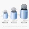 DFDFSFG Trash Can Plastic Trash Can with Lid,Push Button Garbage Can Silent and Gentle Open,Close, Creative Coke Garbage Bin for Kitchen,Office Wastebasket (Color : Small-Gray) view 2