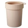 DFDFSFG Trash Can Trash Can with Pressure Top RingSmall Garbage Can Plastic Garbage Bin Wastebasket Rubbish Bin for Living RoomsBedrooms Wastebasket (Color : Pink) view 1