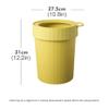 DFDFSFG Trash Can Trash Can with Pressure Top RingSmall Garbage Can Plastic Garbage Bin Wastebasket Rubbish Bin for Living RoomsBedrooms Wastebasket (Color : Pink) view 2