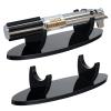 WANLIAN Lightsaber Display Stand Acrylic Light Saber Desktop Display Stand Lightsaber Holder Showcase Decoration (Oval Black 1pack) view 1