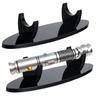 WANLIAN Lightsaber Display Stand Acrylic Desktop Display Case Light Saber Rack Lightsaber Decoration(Oval Black 2 packs) view 3