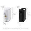 DFDFSFG Trash Can Slim Plastic Trash Can with Wooden LidDouble Barrel Garbage CanRectangular Press Garbage Container Bin for BathroomBedroom Wastebasket (Color : Blue) view 2