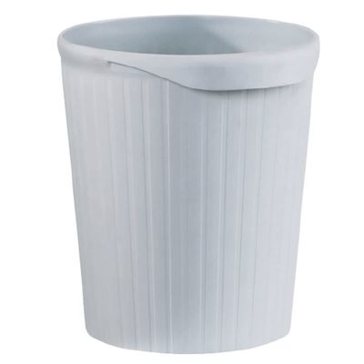 DFDFSFG Trash Can Small Plastic Trash Can Without Lid, Open Top Garbage Can, Simple Round Garbage Bin for Bedroom, Kitchen, Office, Dormitory Wastebasket (Color : Blue)