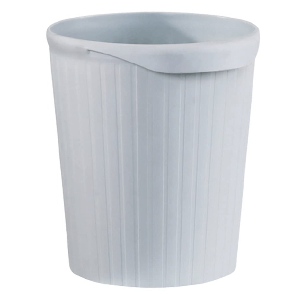 DFDFSFG Trash Can Small Plastic Trash Can Without Lid, Open Top Garbage Can, Simple Round Garbage Bin for Bedroom, Kitchen, Office, Dormitory Wastebasket (Color : Blue)