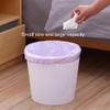 DFDFSFG Trash Can Small Plastic Trash Can Without Lid, Open Top Garbage Can, Simple Round Garbage Bin for Bedroom, Kitchen, Office, Dormitory Wastebasket (Color : Blue) view 3