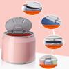 DFDFSFG Trash Can Plastic Trash Can with Lid,Push Button Garbage Can Silent and Gentle Open,Close, Creative Coke Garbage Bin for Kitchen,Office Wastebasket (Color : Medium-Gray) view 4