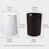 DFDFSFG Trash Can Small Irregular Trash Can Without LidDouble Barrel Garbage BinPolygonal Plastic Garbage Can for BathroomKitchenOffice Wastebasket (Color : White) view 2