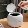DFDFSFG Trash Can Plastic Mini Trash Can,Garbage can Dispenser for Bathroom Vanity, Desktop, Makeup Sponges, Tissues,Garbage bin with lid Wastebasket (Color : Orange) view 4