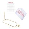 Utopia Alley Rustproof Wall Mounted Aluminum Hoop Shower Rod With Ceiling Support for Clawfoot Tub, 45.7 Inch Size by 22 Inch, Gold + White Shower Curtain 180x70inch view 1