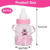 50Pcs Feeder Style Candy Bottle for Baby Shower, Mini Party Favors Fillable Candy Gift Box for Boy Girl Newborn Infant Baptism Christening Birthday Party Decoration(Pink) view 3