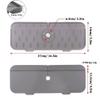 Silicone Faucet Mat Washable Countertop Drying Faucet Mat and Protectors Kitchen Faucet Absorbent Mat Sink Splash Guard Silicone Faucet Handle Drip Catcher Tray (Color : Orange) view 2