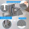 Silicone Faucet Mat Washable Countertop Drying Faucet Mat and Protectors Kitchen Faucet Absorbent Mat Sink Splash Guard Silicone Faucet Handle Drip Catcher Tray (Color : Orange) view 4