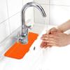 Silicone Faucet Handle Drip Catcher Tray Drip Protector Splash Countertop Silicone Faucet Mat Faucet Splash Catcher Washable Countertop Drying Faucet Mat and Protectors (Color : Orange) view 3