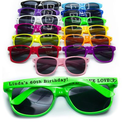 JSJM Personalized Sunglasses Wedding In Bulk Destination Wedding Favors For Guest Bridal Bridesmaid Party Gifts Set,Custom Bachelor Party Logo SunglassesWomens Men Sunglasses (Green 70PC)