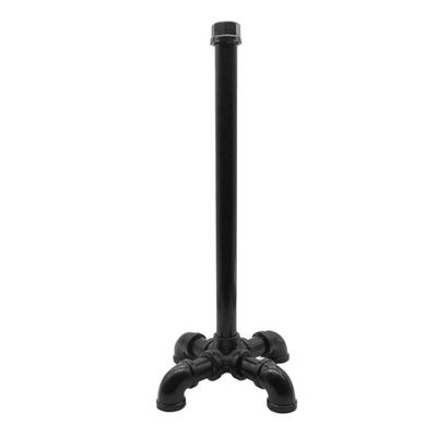 Industrial Vertical Tube Paper Towel Holder, Kitchen Paper Towel Holder Countertop for Kitchen and Bathroom, Easy to Tear Roll,Black