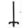Industrial Vertical Tube Paper Towel Holder, Kitchen Paper Towel Holder Countertop for Kitchen and Bathroom, Easy to Tear Roll,Black view 2