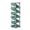 WMYDNX Durable Shoe Rack Umbrella Stand Vertical Eleven Tier Front and Back Stacking ABS Green Shoe Shelf Home Dormitory Entryway Multi-Function (Color : Green) view 1