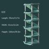 WMYDNX Durable Shoe Rack Umbrella Stand Vertical Eleven Tier Front and Back Stacking ABS Green Shoe Shelf Home Dormitory Entryway Multi-Function (Color : Green) view 2
