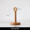 1Pc Creative Solid Wood Kitchen Roll Paper Holder Vertical Bathroom Living Room Napkin Stand Tissue Storage Rack,21cm view 2