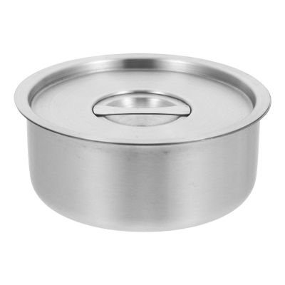 Cabilock Stainless Steel Baby Food Bowl with Lid 4.72 Inch Portable Steamed Egg Soup Container Supplementary Feeding Bowl for Home Cooking Picnic and Camping
