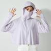 XIEHC UV Sun Protection Women's Clothing, Ice Silk Breathable, Elastic Shawl Sun Protection Clothing, Purple, one Size,Uv Protection Clothing for Hiking view 1