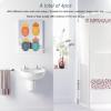 4pcs Wall Mounted Toothbrush Holder, Bathroom Storage Holder Rack Wall Mounted Hanging Storage Box for Home Use view 3