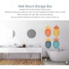 4pcs Wall Mounted Toothbrush Holder, Bathroom Storage Holder Rack Wall Mounted Hanging Storage Box for Home Use view 4