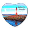 Argentina Ushuaia Fridge Magnet Refrigerator Stickers Collection Decorative Magnet Travel Souvenir Heart-Shaped Crystal Glass view 1