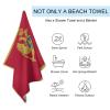 Adugen Origei Swimmers Beach Towels Absorbent Travel Towels Montenegro Flag Quick Fast Dry Lightweight Sand Free Bath Towels view 3