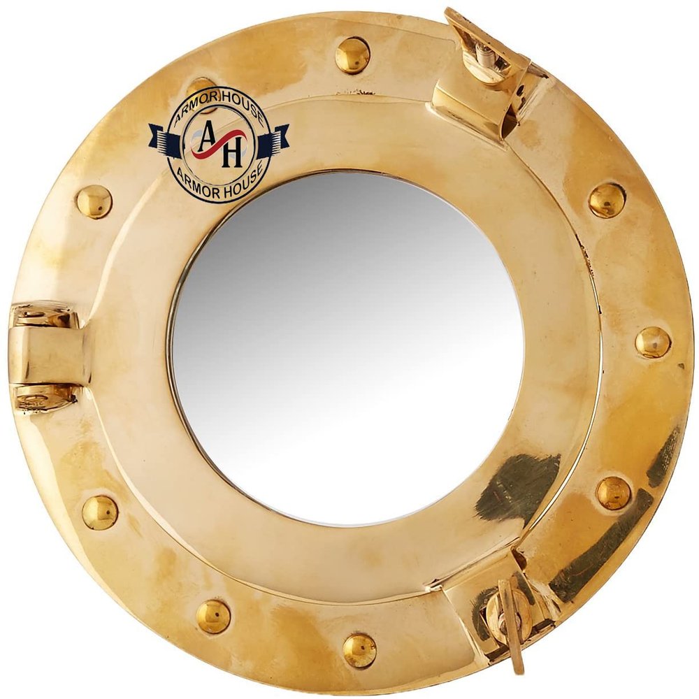 12" Maritime Brass Porthole Round Window Glass Nautical Boat Ship Porthole