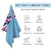 Adugen Origei Quick Dry Towel Pool Travel Best Towel Fiji Flag Large Pool Towels for Adults Mens Dad Girl Girls view 3