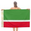Adugen Origei Swimmers Beach Towels Absorbent Travel Towels Chechen Repub-LIC Flag Quick Fast Dry Lightweight Sand Free Bath Towels view 1