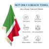 Adugen Origei Swimmers Beach Towels Absorbent Travel Towels Chechen Repub-LIC Flag Quick Fast Dry Lightweight Sand Free Bath Towels view 3