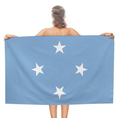 Adugen Origei Quick Dry Towel Pool Travel Best Towel Micronesia,Federated States Flag Large Pool Towels for Adults Mens Dad Girl Girls