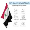 Adugen Origei Swimmers Beach Towels Absorbent Travel Towels Syria Flag Quick Fast Dry Lightweight Sand Free Bath Towels view 3